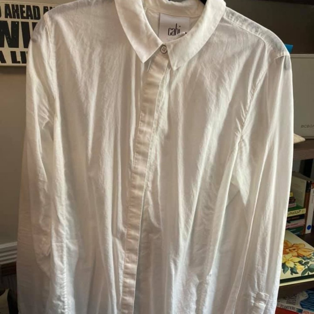 CAbi White Dress Shirt